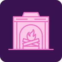 Fireplace Vector Icon