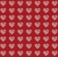 Sketch heart pattern vector