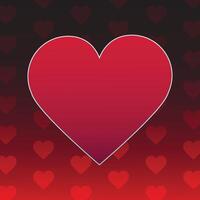 Valentine gradient heart vector