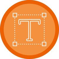 Font Flat Circle Multicolor Design Icon vector