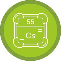 Cesium Flat Circle Multicolor Design Icon vector
