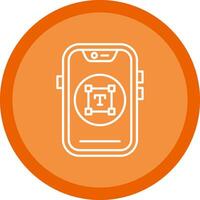 Type Flat Circle Multicolor Design Icon vector