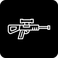 francotirador pistola vector icono