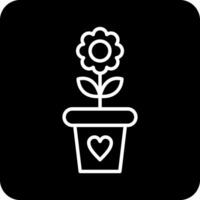 Flower Pot Vector Icon