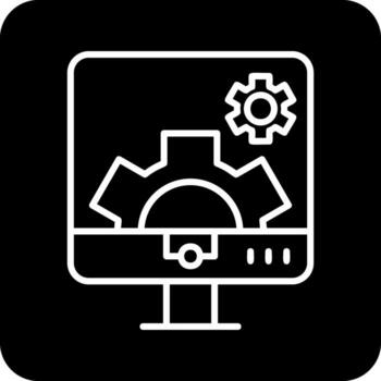 Computer Settings Vector Icon