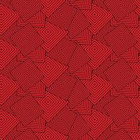 Seamless geometric pattern with stacks of red elegant square vector shape