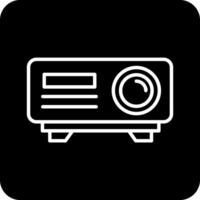 icono de vector de proyector