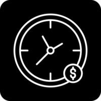 el tiempo es dinero vector icono