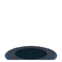 Isolated empty round podium on a white background. Vector illustration design. Simple dark colored stadium illustration in flat style. Arena design elements