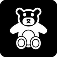 icono de vector de oso de peluche