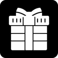 icono de vector de caja de regalo