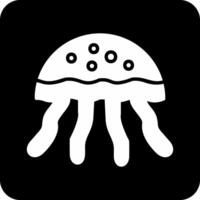 icono de vector de medusas