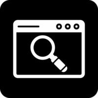 Browser Searching Vector Icon