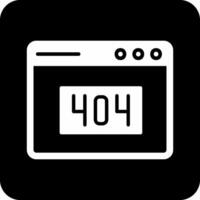 404 Error Vector Icon