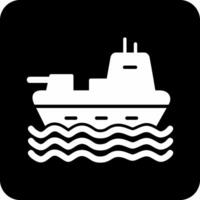 Military Ship Vector Icon