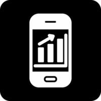 Mobile Analytics Vector Icon