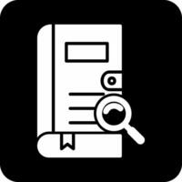 Search Book Vector Icon