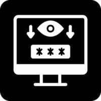 Computer Spyware Vector Icon