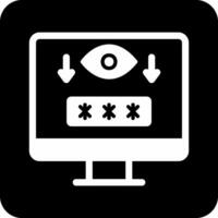 Computer Spyware Vector Icon