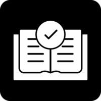 icono de vector de libro abierto