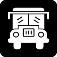 icono de vector de autobús escolar