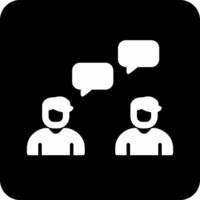 Work Conversation Vector Icon