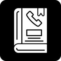 icono de vector de libreta de telefono