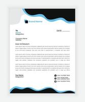 luxury letterhead design template illustration vector