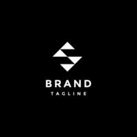 minimalista inicial letra s logo diseño. cuatro triangulos formar el letra s logo diseño. vector