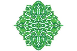 Green Ornament Frame Border Vector Design For Decoration