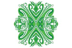 verde ornamento marco frontera vector diseño para decoración