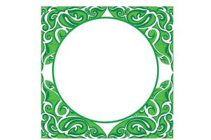 Green Ornament Frame Border Vector Design For Decoration