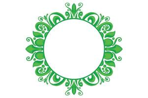 Green Ornament Frame Border Vector Design For Decoration