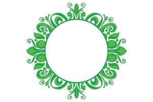 verde ornamento marco frontera vector diseño para decoración