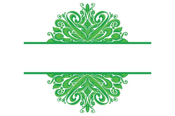 Green White Decoration Vector Art, Icons, and Graphics for Free Download