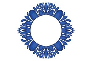 Blue Ornament Frame Border Vector Design For Decorative Element