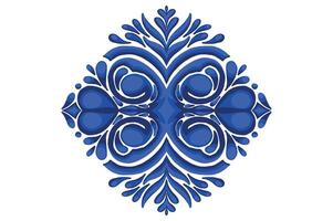 Blue Ornament Frame Border Vector Design For Decorative Element