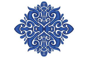 Blue Ornament Frame Border Vector Design For Decorative Element