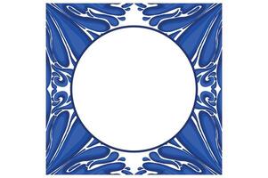Blue Ornament Frame Border Vector Design For Decorative Element