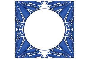 Blue Ornament Frame Border Vector Design For Decorative Element