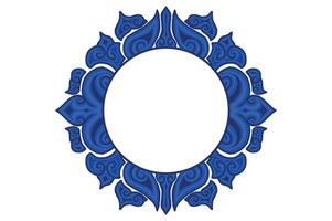 Blue Ornament Frame Border Vector Design For Decorative Element