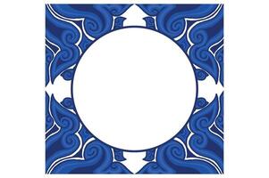 Blue Ornament Frame Border Vector Design For Decorative Element