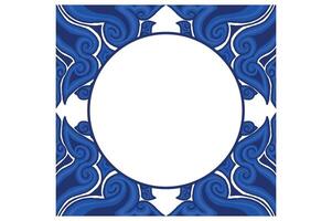 Blue Ornament Frame Border Vector Design For Decorative Element