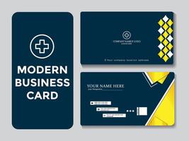 Visiting Card Professional Design Creative Corporate Business Card Template vector