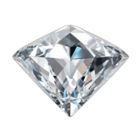 3d rendido lindo diamante png