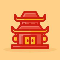 Chinese New Year Sticker Collection vector