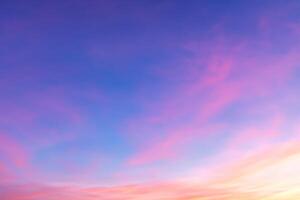 Pastel Dreams A Mesmerizing Canvas Painted in Beautiful Pastel Sky, Unveiling Nature's Tranquil Elegance and Creating a Serene Horizon Brimming with Soft Hues and Ethereal Beauty photo