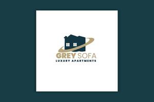 real estate logo design vector