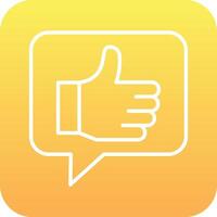 Thumbs Up Vector Icon