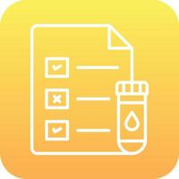 Medical Test Report Vector Icon